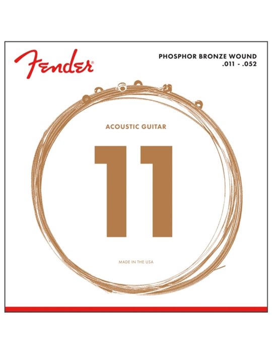 Juego Fender Acústica Phosphor Bronze 60-CL (011-052)