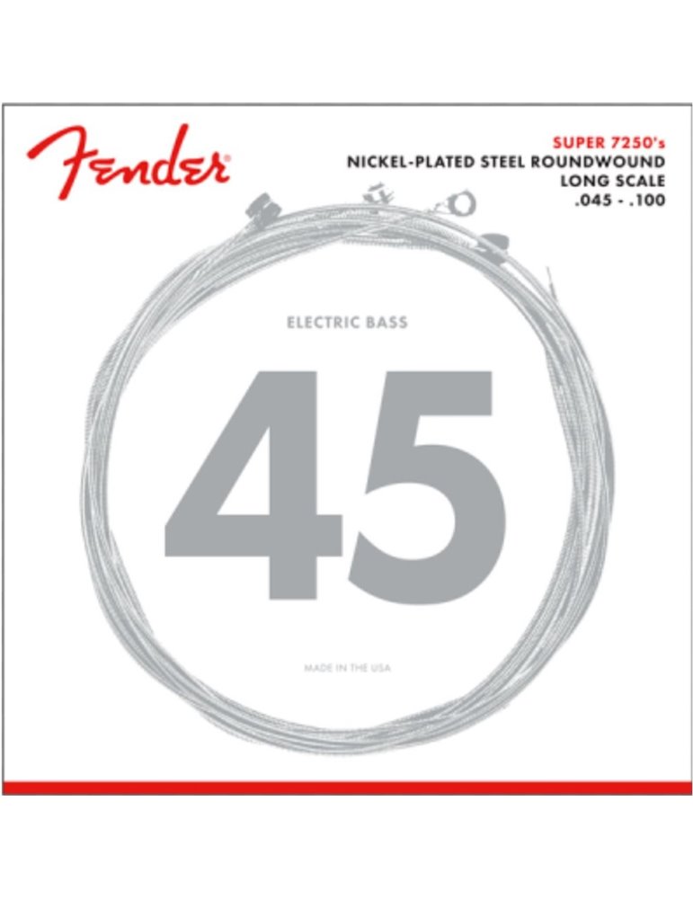 Juego Cuerdas Bajo Eléctrico Fender 7250-ML Super NPS 45-100