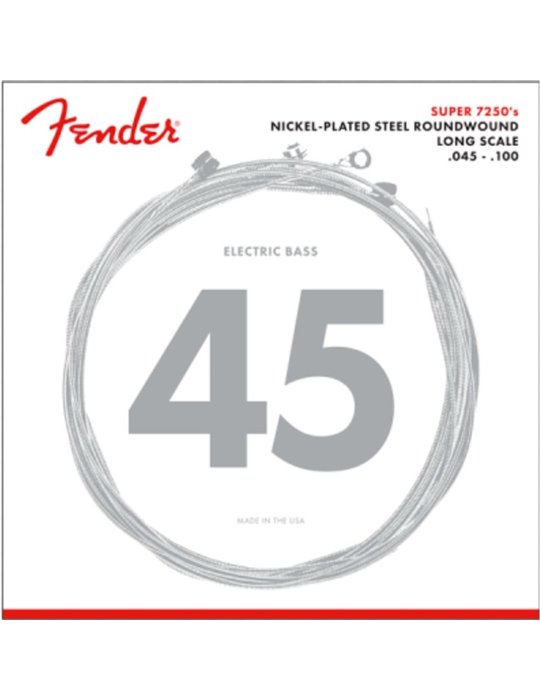 Juego Cuerdas Bajo Eléctrico Fender 7250-ML Super NPS 45-100