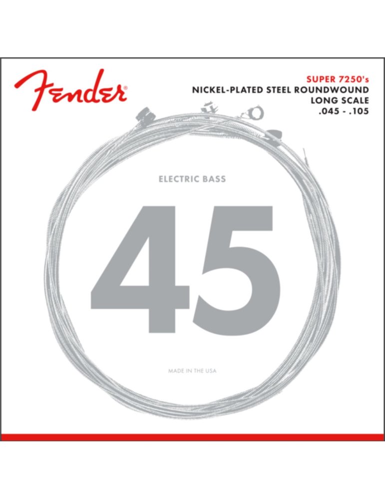 Juego Fender Bajo Eléctrico Super NPS 7250-M (045-105)