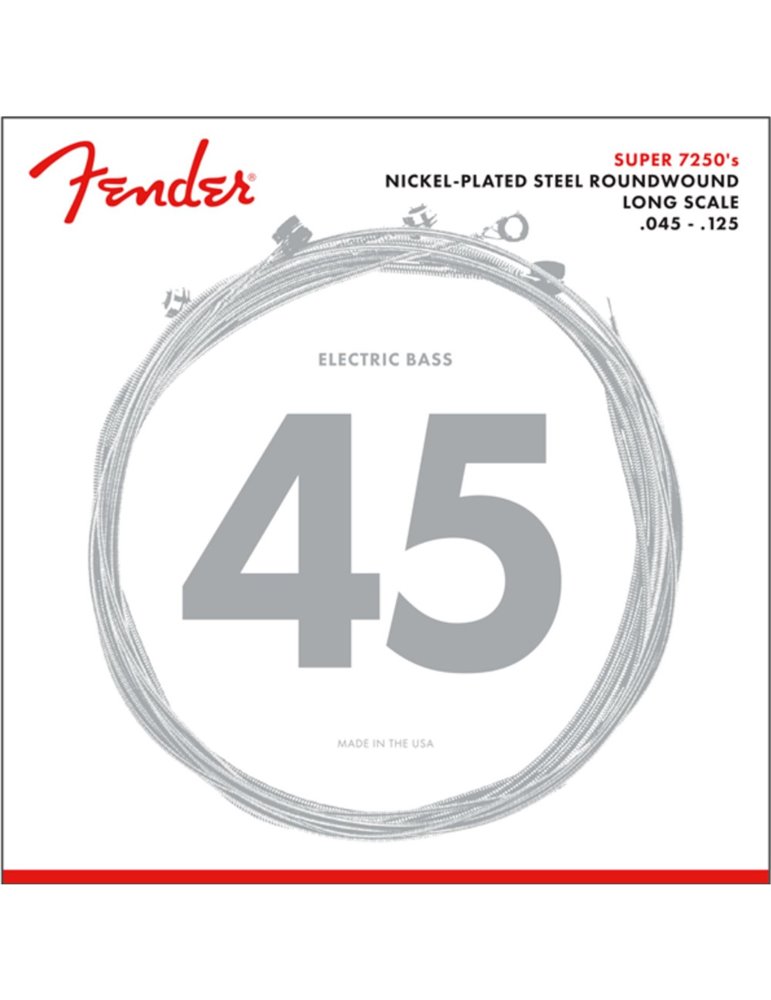 Juego Bajo Eléctrico 5 cuerdas Fender Super NPS 7250-5M 045-125
