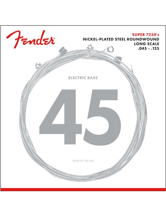 Juego Bajo Eléctrico 5 cuerdas Fender Super NPS 7250-5M 045-125