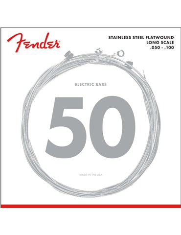 Juego Cuerdas Bajo Eléctrico Fender 9050-ML SS Flatwound 50-100