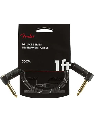 Cable Jack Acodado Fender 099-0820-095 Fender Deluxe Series Negro 30cm