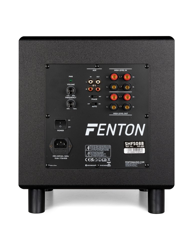 SHFS08B Subwoofer activo 8" negro