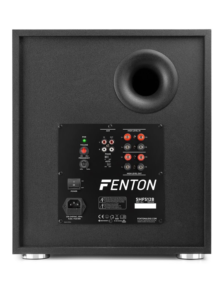 SHFS12B Subwoofer Activo 12“ Negro