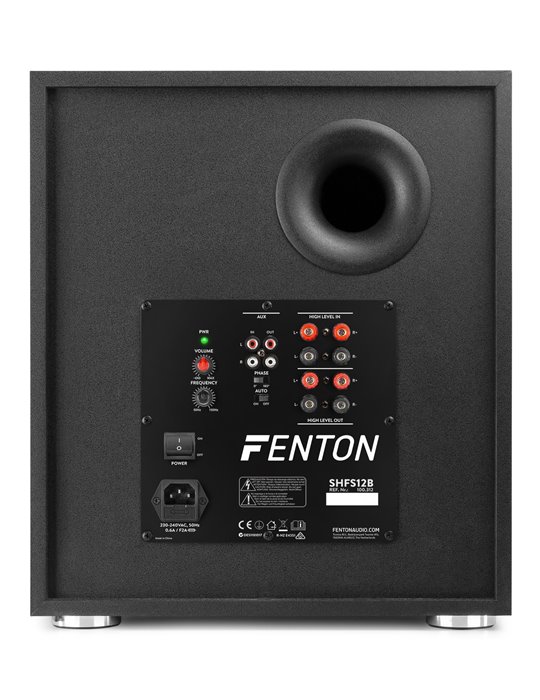 SHFS12B Subwoofer Activo 12“ Negro