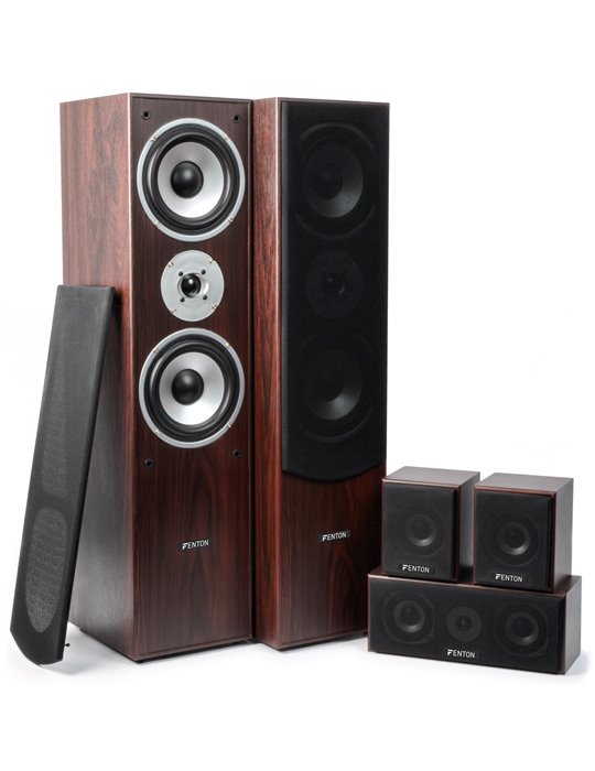 HF5W Sistema Home Theatre 5.0 - Nogal 