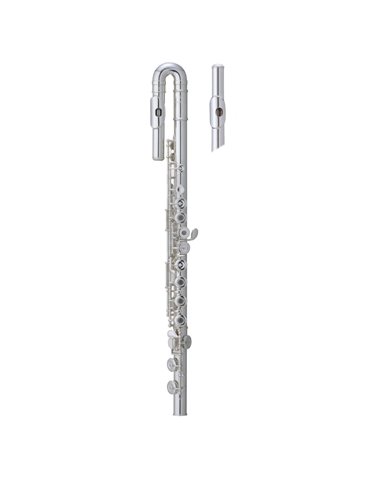 Flauta Pearl F505-REUS Quantz 2 Cabezas Platos Abiertos Desalineados