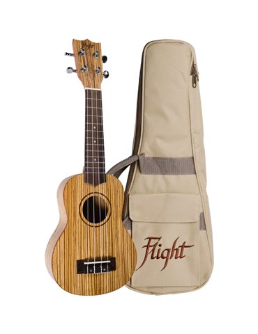 Ukelele Soprano Flight DUS-322 Designer Zebrano