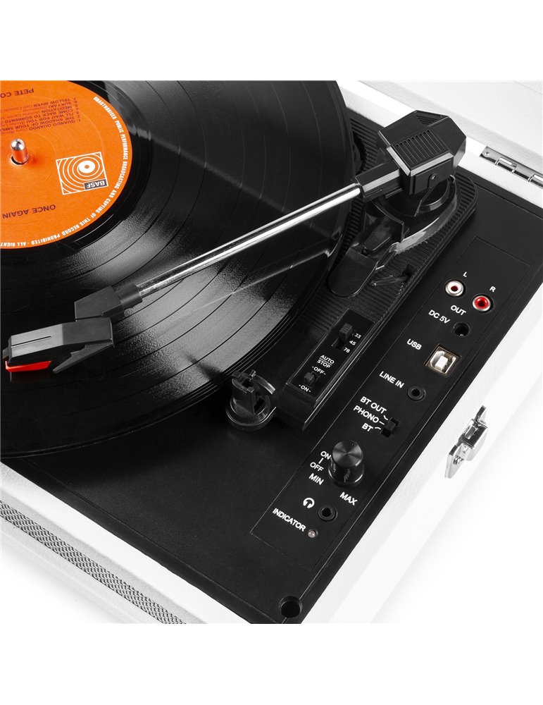 RP118F Giradiscos Maleta con BT in/out