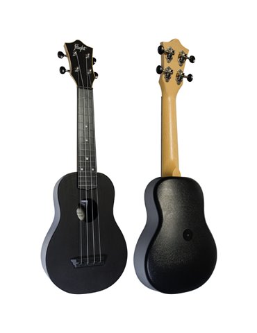 Ukelele Soprano Flight TUS-35BK Travel Negro