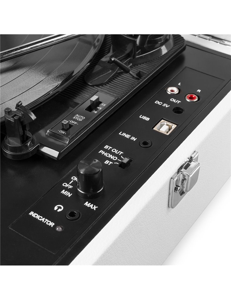 RP118F Giradiscos Maleta con BT in/out