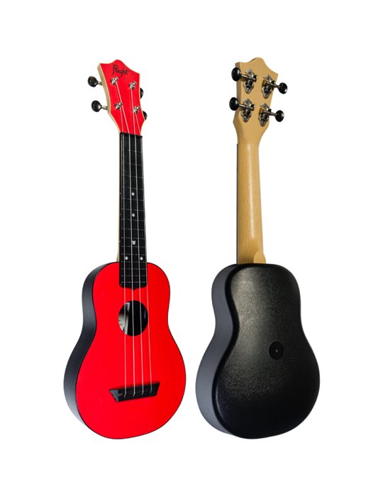 Ukelele Soprano Flight TUS-35RD Travel Rojo
