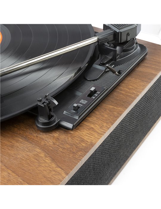 RP161 Giradiscos HQ BT Madera Castaño