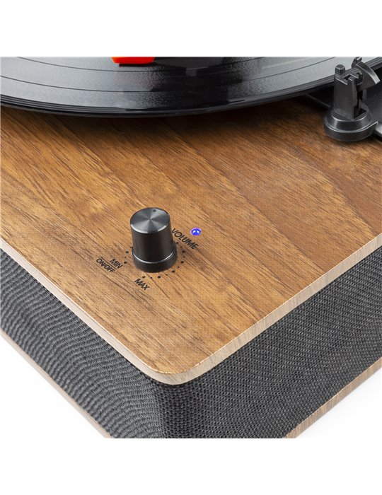 RP161 Giradiscos HQ BT Madera Castaño
