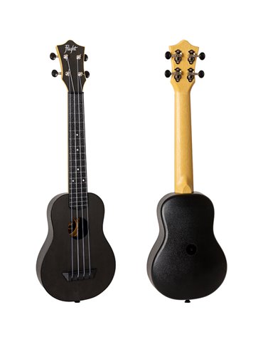 Ukelele Soprano Flight TUSL-35BK Travel Concert Scale Negro 2