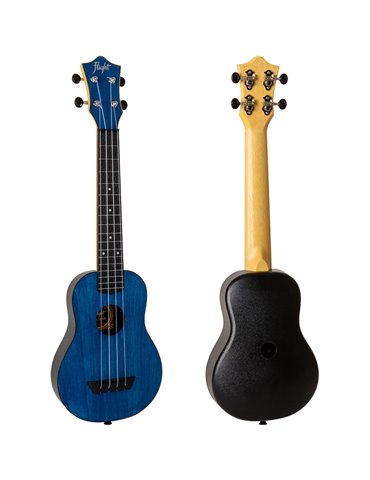 Ukelele Soprano Flight TUSL-35DB Travel Concert Scale Azul Fuerte 2