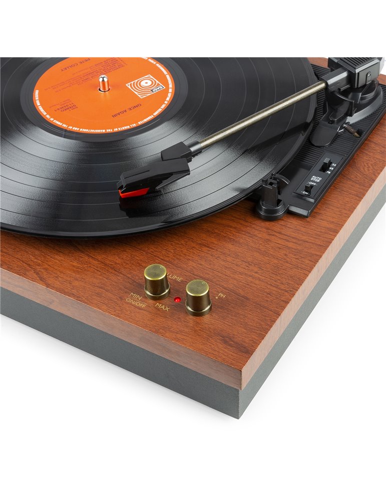 RP165C Giradiscos madera de cereza
