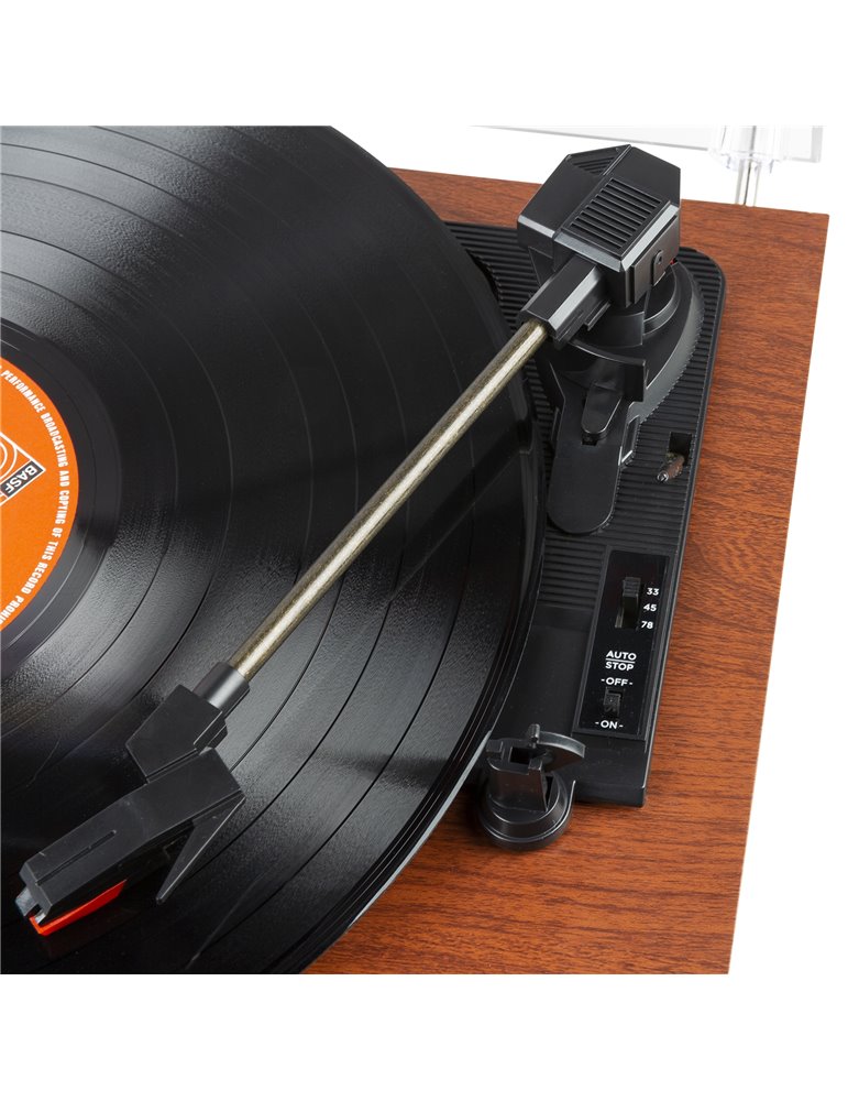 RP165C Giradiscos madera de cereza