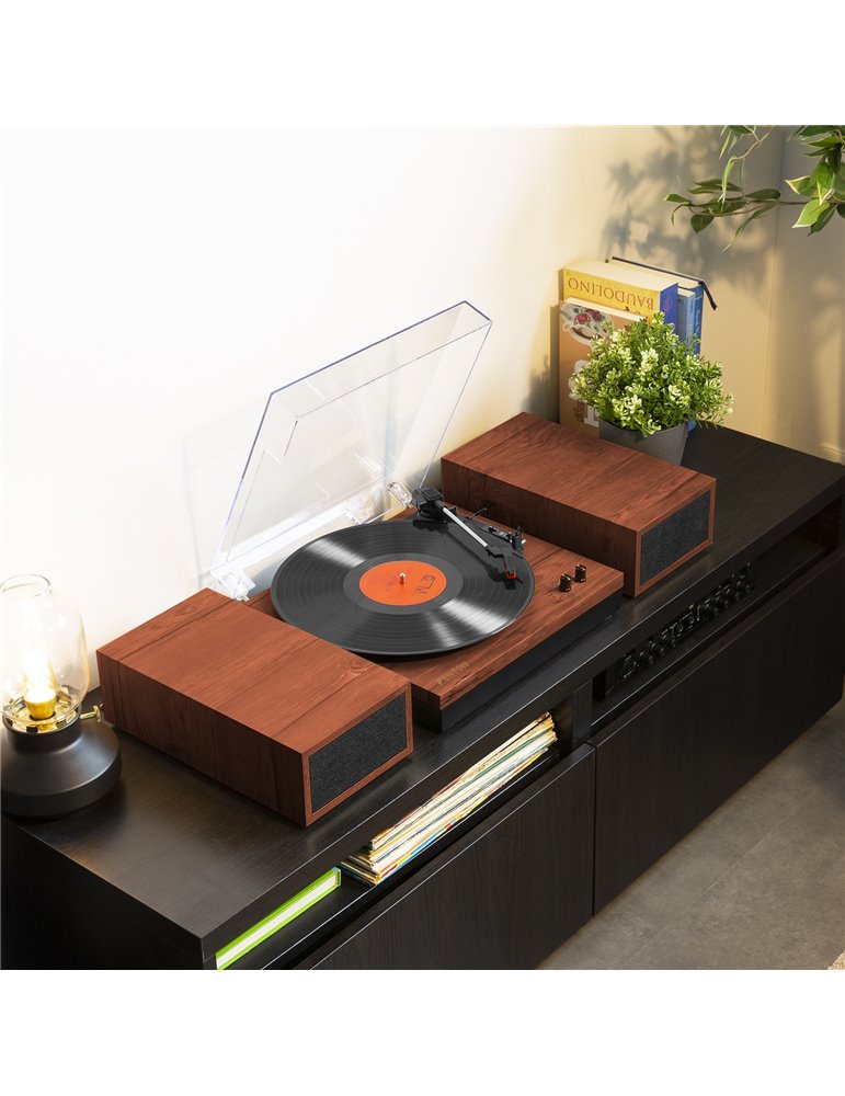 RP165C Giradiscos madera de cereza