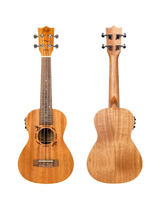 Ukelele Concert Flight DUC-523CEQ Designer Electroacustico Caoba
