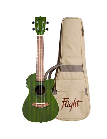 Ukelele Concert Flight DUC-380CEQ Gemstone Electroacustico Jade