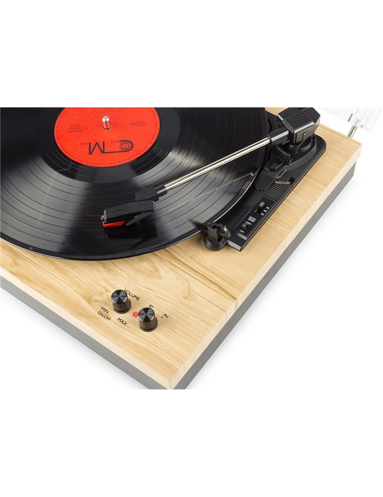 RP165L Giradiscos madera clara