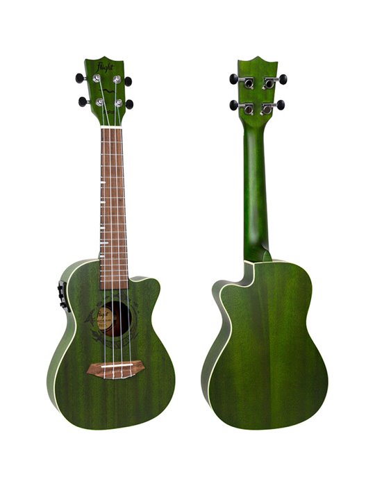 Ukelele Concert Flight DUC-380CEQ Gemstone Electroacustico Jade