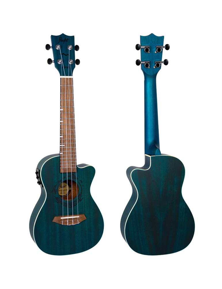 Ukelele Concert Flight DUC-380CEQ Gemstone Electroacustico Topaz