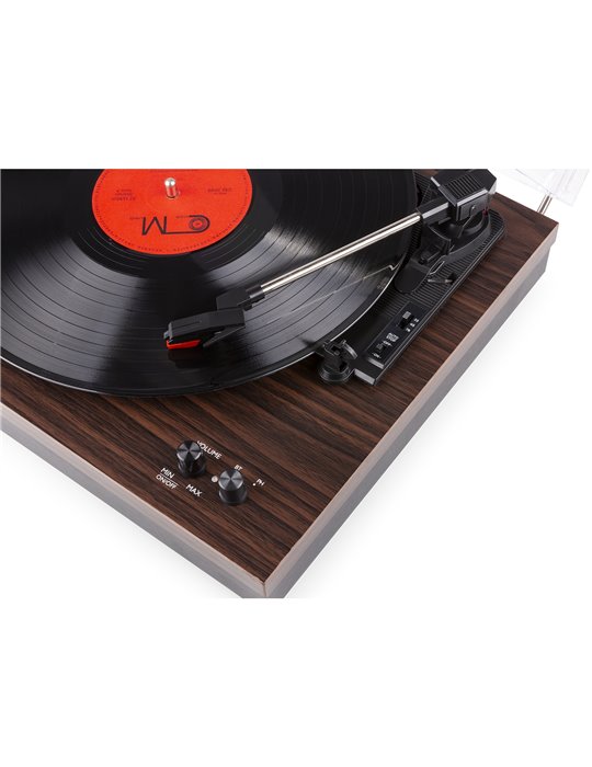 RP165D Giradiscos madera oscura