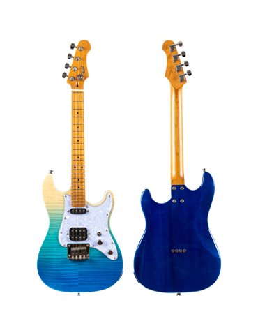 Ukelele Tenor Flight Rock Series Pathfinder Transparent Blue Electric 2