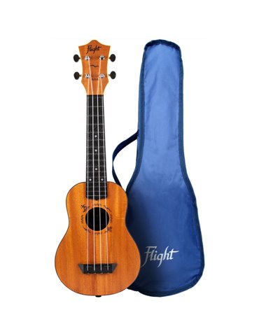 Ukelele Soprano Flight TUS-53 Travel Mahogany 2