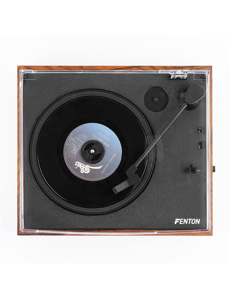 RP170L Giradiscos con caja de almacenaje de vinilos Madera
