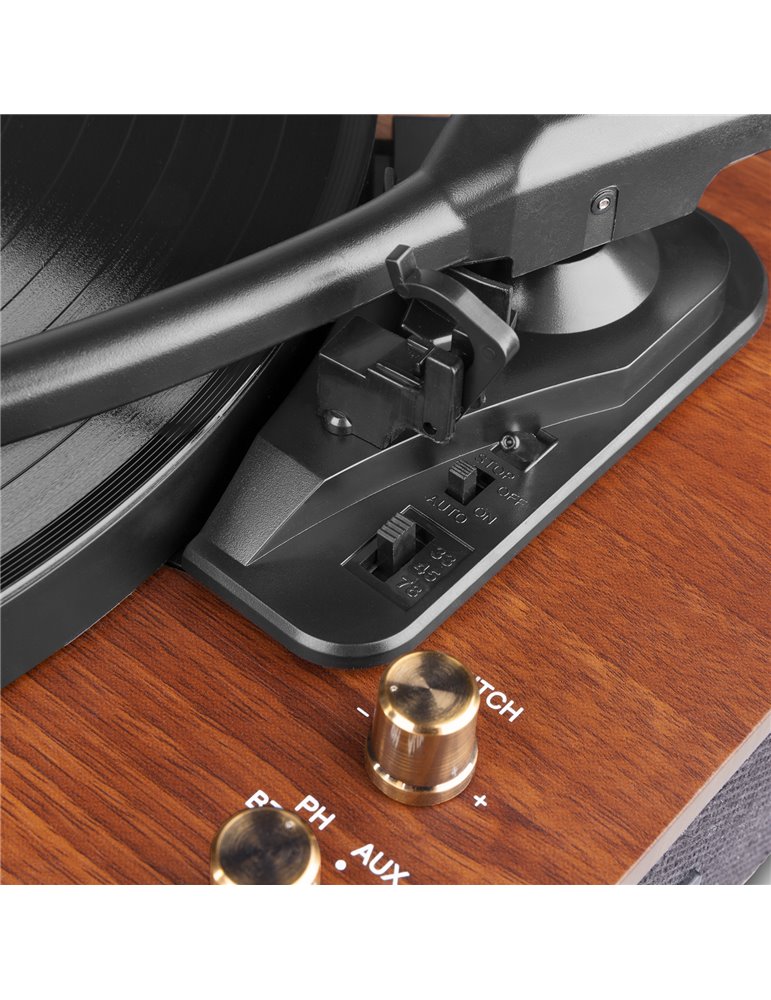RP162D Giradiscos HQ BT Madera oscura