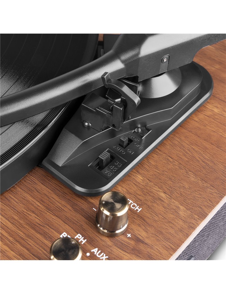 RP162 Giradiscos HQ BT Madera de nogal