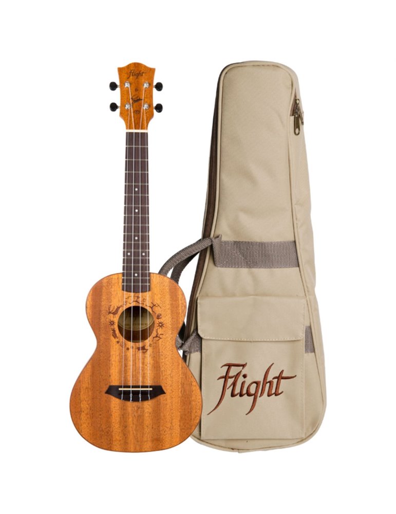 Ukelele Tenor Flight DUT-34 Designer Caoba Electroacustico