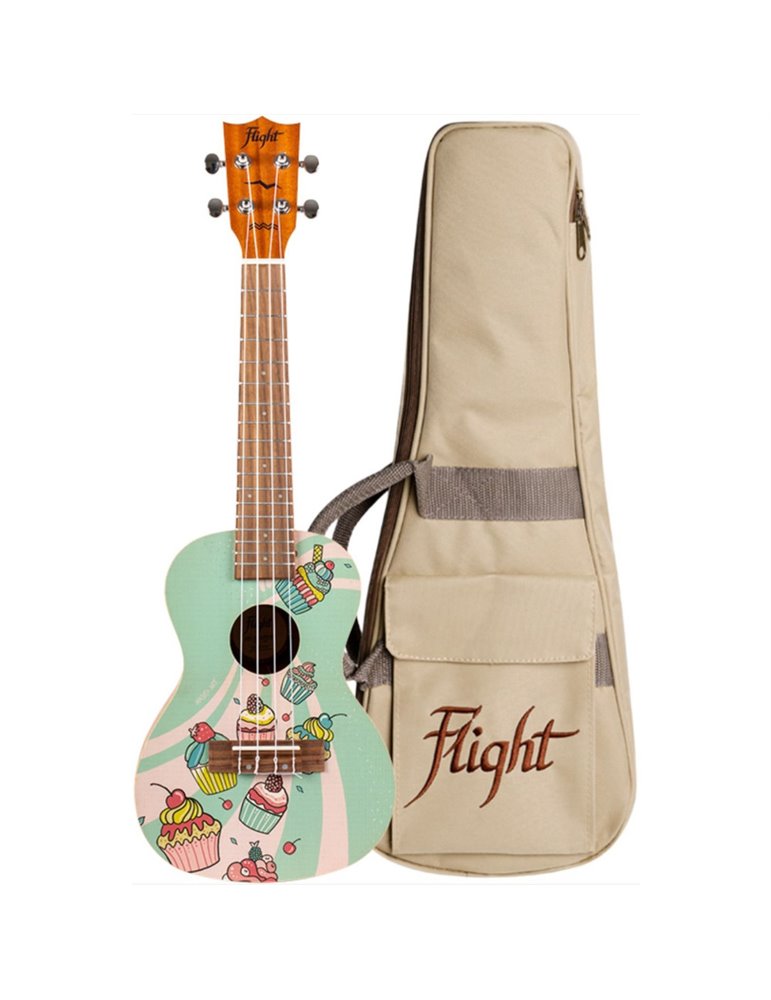 Ukelele Concert Flight AUC-33 Art Series Cupcake