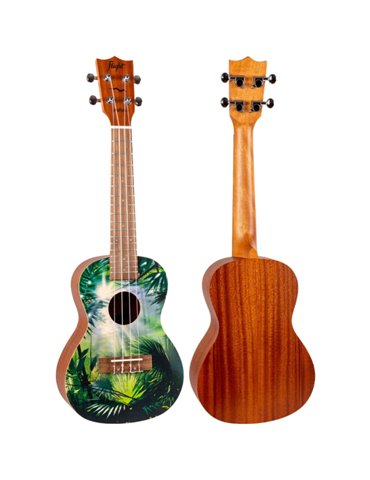 Ukelele Concert Flight AUC-33 Art Series Jungle 2