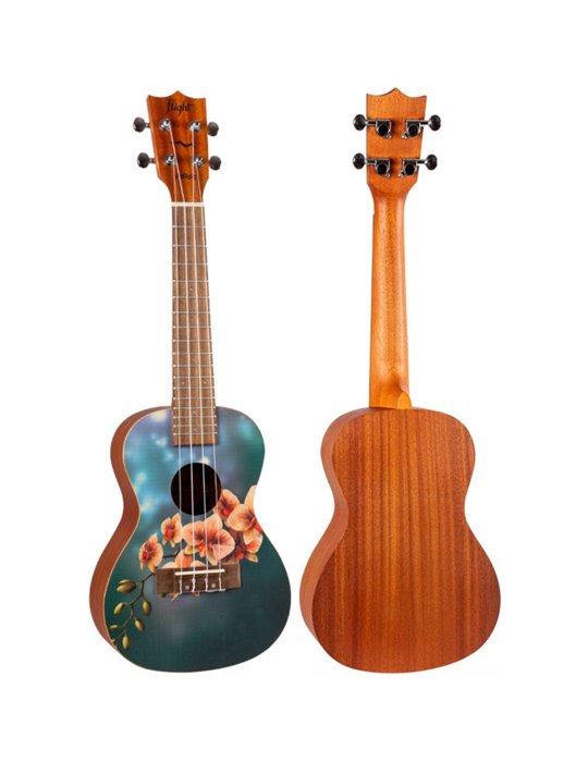 Ukelele Concert Flight AUC-33 Art Series Orchid