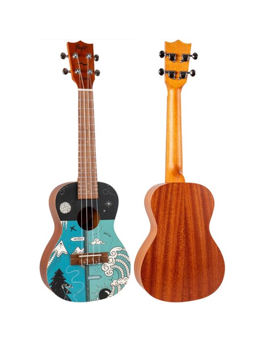 Ukelele Concert Flight AUC-33 Art Series Two Seasons