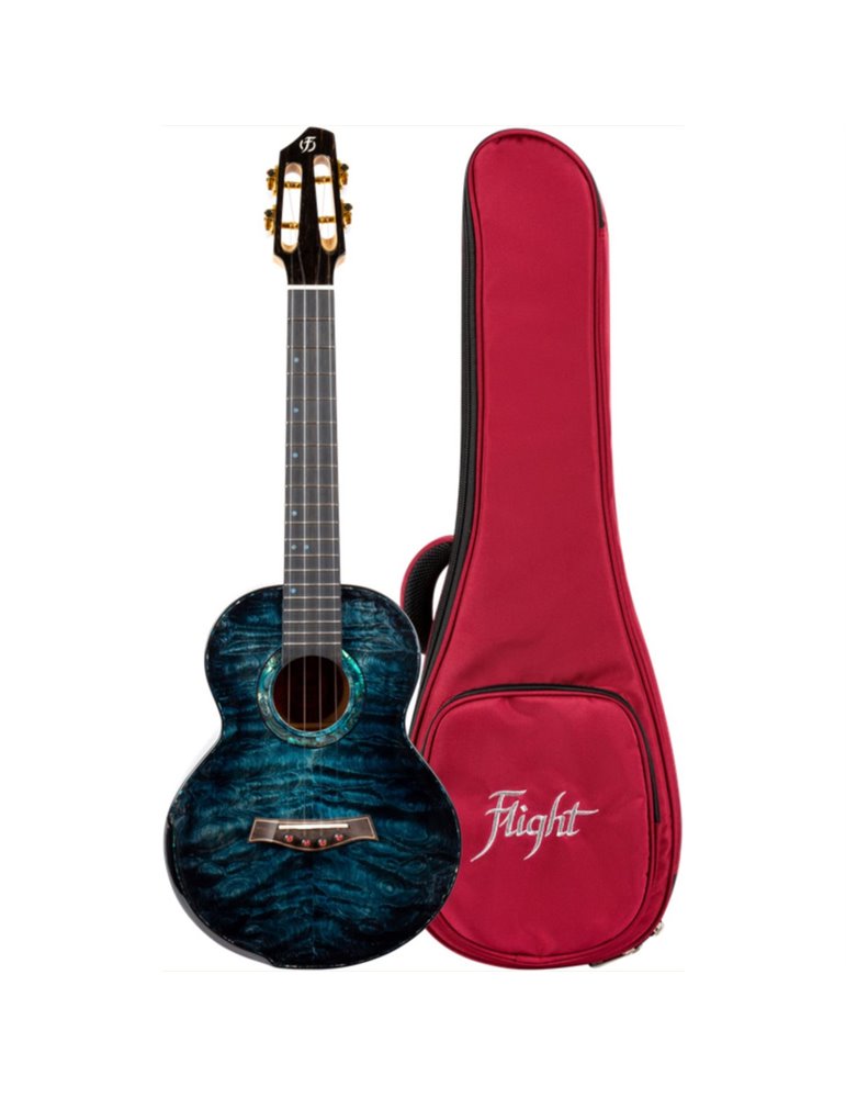 Ukelele Tenor Flight A10QM Anniversary Series Aqua Blue