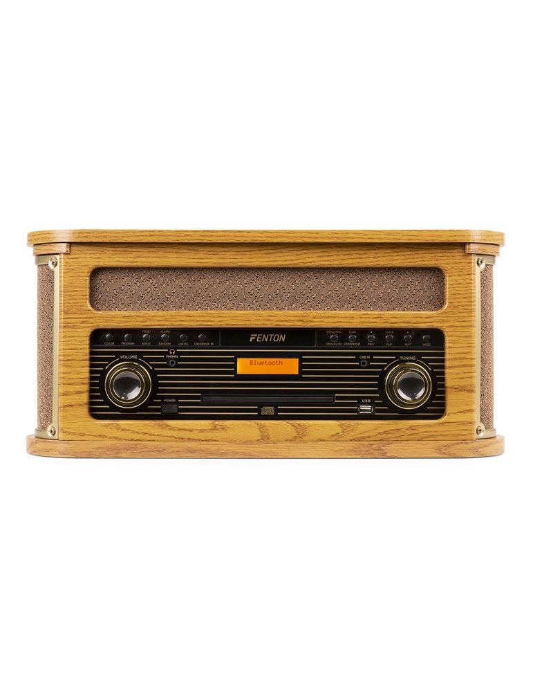 Memphis Giradiscos Vintage Madera clara