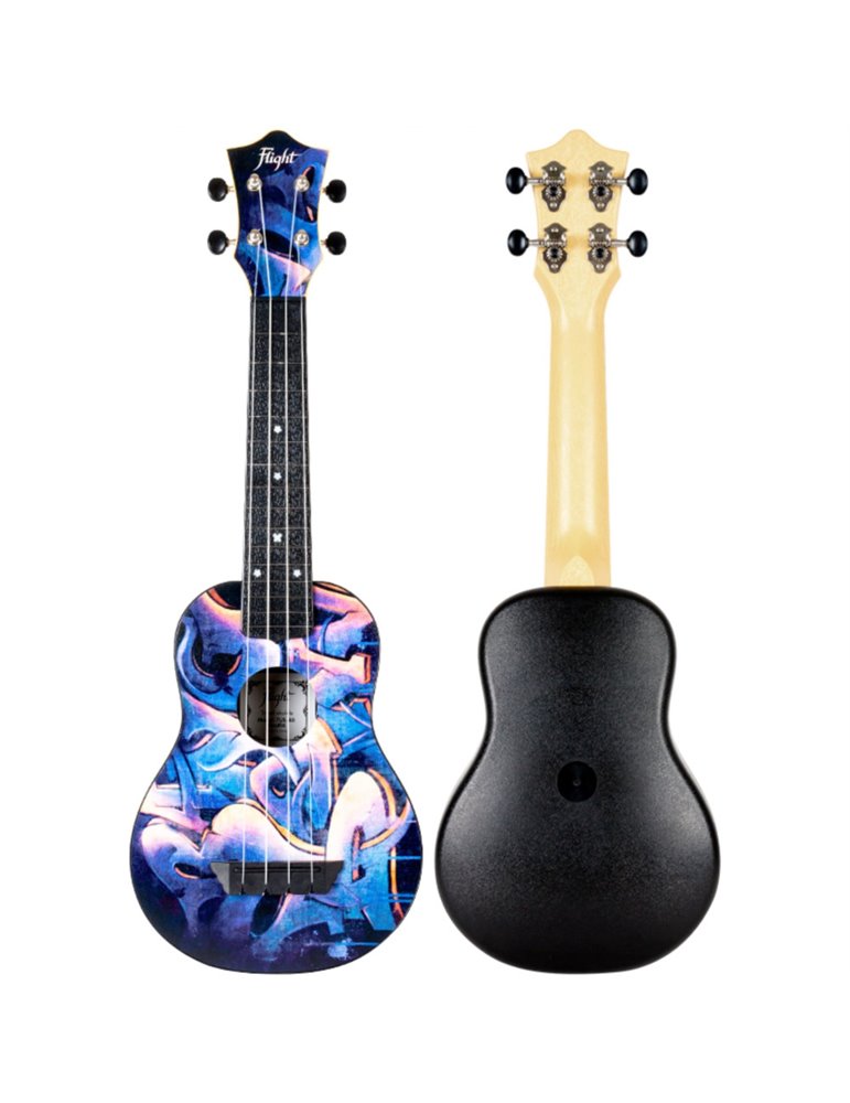 Ukelele Soprano Flight TUS-40 Travel Graffiti