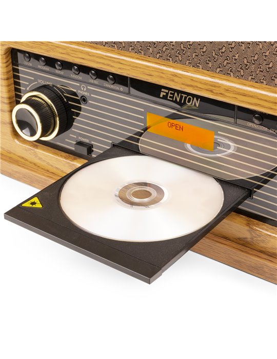 Memphis Giradiscos Vintage Madera clara