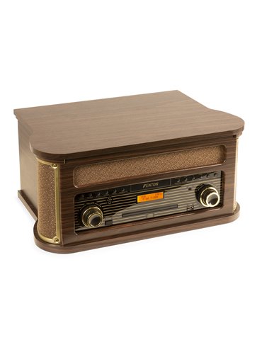 Memphis Giradiscos Vintage Madera oscura 2
