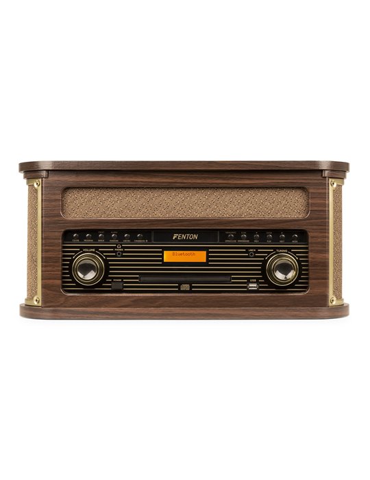 Memphis Giradiscos Vintage Madera oscura