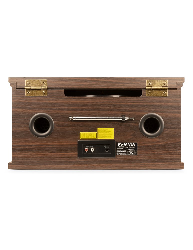 Memphis Giradiscos Vintage Madera oscura