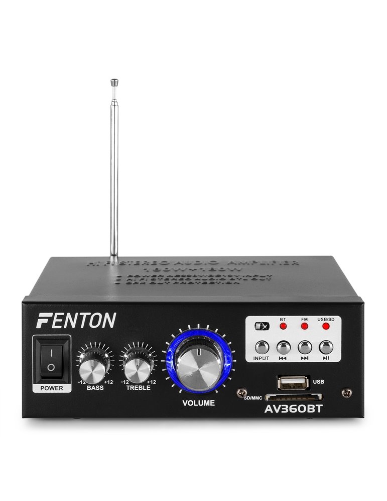 AV360BT Mini amplificador con BT/FM/SD/USB/MP3