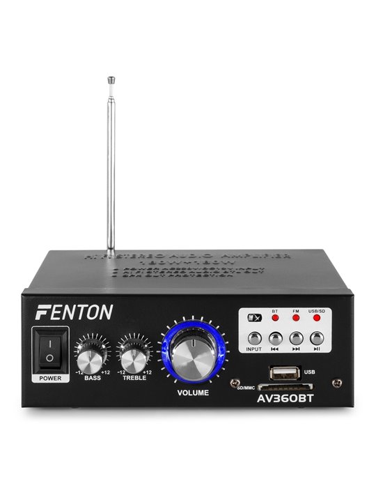 AV360BT Mini amplificador con BT/FM/SD/USB/MP3